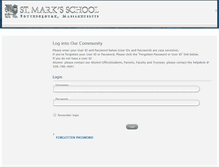 Tablet Screenshot of lionhub.stmarksschool.org